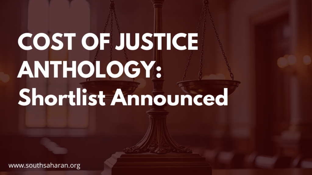 Cost of Justice Anthology: Shortlist Announced